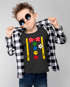 Kinder T Shirt Jungen Fasching Karneval - Clown Hosenträger - Kostüm Verkleidung Shirt Geschenk für Jungen Moonworkspreview
