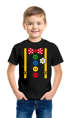Kinder T Shirt Jungen Fasching Karneval - Clown Hosenträger - Kostüm Verkleidung Shirt Geschenk für Jungen Moonworkspreview