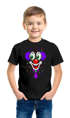 Kinder T Shirt Jungen Fasching Karneval - Clown - Kostüm Verkleidung Shirt Geschenk für Jungen Moonworks®preview