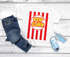 Kinder T Shirt Jungen Fasching Karneval - Popcorn Kino - Kostüm Verkleidung Shirt Geschenk für Jungen Moonworks®preview