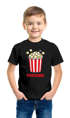 Kinder T Shirt Jungen Fasching Karneval - Popcorn Tüte - Kostüm Verkleidung Shirt Geschenk für Jungen Moonworks®preview