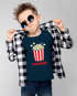 Kinder T Shirt Jungen Fasching Karneval - Popcorn Tüte - Kostüm Verkleidung Shirt Geschenk für Jungen Moonworks®preview