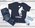 Kinder T-Shirt Jungen Fußball Design personalisiert mit Namen Geschenk für Jungen  Printshirt Moonworks®preview