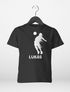 Kinder T-Shirt Jungen Fußball Design personalisiert mit Namen Geschenk für Jungen  Printshirt Moonworks®preview