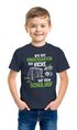 Kinder T-Shirt Jungen Fußball-Fan Geschenk zur Einschulung 2025 Schulanfang ich kicke jetzt auf dem Schulhof Jungen Moonworks®preview