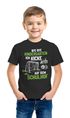 Kinder T-Shirt Jungen Fußball-Fan Geschenk zur Einschulung Schulanfang ich kicke jetzt auf dem Schulhof Jungen Moonworks®preview