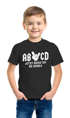 Kinder T-Shirt Jungen Jetzt rocke ich die Schule Comichand AB/CD Geschenk zur Einschulung 2026 Schulanfang Moonworks®preview