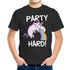 Kinder T-Shirt Jungen kotzendes Einhorn Regenbogen Party Hard lustig Geschenk für Jungen Moonworks®preview