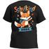 Kinder T-Shirt Jungen Mädchen Schulkind 2025 mit Namen Fuchs Motiv personalisierbar Schulanfang Geschenk SpecialMe®preview