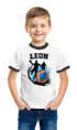 Kinder T-Shirt Jungen mit {style_variation_string} Design und Wunschname personalisierte Geschenke {replace1} Moonworks®preview