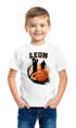 Kinder T-Shirt Jungen mit {style_variation_string} Design und Wunschname personalisierte Geschenke {replace1} Moonworks®preview