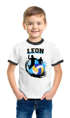 Kinder T-Shirt Jungen mit {style_variation_string} Design und Wunschname personalisierte Geschenke {replace1} Moonworks®preview