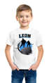 Kinder T-Shirt Jungen mit {style_variation_string} Design und Wunschname personalisierte Geschenke {replace1} Moonworks®preview