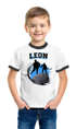 Kinder T-Shirt Jungen mit {style_variation_string} Design und Wunschname personalisierte Geschenke {replace1} Moonworks®preview