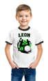Kinder T-Shirt Jungen mit {style_variation_string} Design und Wunschname personalisierte Geschenke {replace1} Moonworks®preview