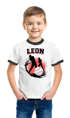 Kinder T-Shirt Jungen mit {style_variation_string} Design und Wunschname personalisierte Geschenke {replace1} Moonworks®preview