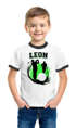 Kinder T-Shirt Jungen mit {style_variation_string} Design und Wunschname personalisierte Geschenke {replace1} Moonworks®preview