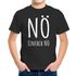 Kinder T-Shirt Jungen Motiv Spruch lustig Nö einfach Nö Statement Printshirt Geschenk für Jungen Moonworks®preview