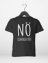 Kinder T-Shirt Jungen Motiv Spruch lustig Nö einfach Nö Statement Printshirt Geschenk für Jungen Moonworks®preview