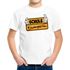 Kinder T-Shirt Jungen Parodie Ortsschild Schule Kindergarten Geschenk zur Einschulung 2025 Schulanfang Moonworks®preview