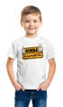 Kinder T-Shirt Jungen Parodie Ortsschild Schule Kindergarten Geschenk zur Einschulung 2026 Schulanfang Moonworks®preview