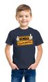 Kinder T-Shirt Jungen Parodie Ortsschild Schule Kindergarten Geschenk zur Einschulung Schulanfang Moonworks®preview