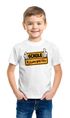 Kinder T-Shirt Jungen Parodie Ortsschild Schule Kindergarten Geschenk zur Einschulung Schulanfang Moonworks®preview
