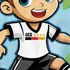 Kinder T-Shirt Jungen personalisiert Wunschname Fußball Sport Geschenk für Fußballspieler SpecialMe®preview