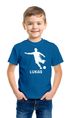 Kinder T-Shirt Jungen personalisiert Wunschname Fußballer Aufdruck Sportshirt Geschenk für Jungen Moonworks®preview