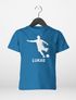 Kinder T-Shirt Jungen personalisiert Wunschname Fußballer Aufdruck Sportshirt Geschenk für Jungen Moonworks®preview