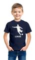 Kinder T-Shirt Jungen personalisiert Wunschname Fußballer Aufdruck Sportshirt Geschenk für Jungen Moonworks®preview