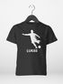Kinder T-Shirt Jungen personalisiert Wunschname Fußballer Aufdruck Sportshirt Geschenk für Jungen Moonworks®preview