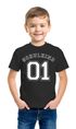 Kinder T-Shirt Jungen Schulkind 01 Collegestil Geschenk zur Einschulung 2025 Schulanfang Moonworks®preview