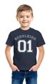 Kinder T-Shirt Jungen Schulkind 01 Collegestil Geschenk zur Einschulung 2025 Schulanfang Moonworks®preview