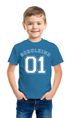 Kinder T-Shirt Jungen Schulkind 01 Collegestil Geschenk zur Einschulung 2025 Schulanfang Moonworks®preview