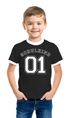 Kinder T-Shirt Jungen Schulkind 01 Collegestil Geschenk zur Einschulung 2025 Schulanfang Moonworks®preview