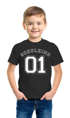 Kinder T-Shirt Jungen Schulkind 01 Collegestil Geschenk zur Einschulung 2026 Schulanfang Moonworks®preview
