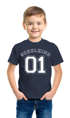 Kinder T-Shirt Jungen Schulkind 01 Collegestil Geschenk zur Einschulung 2026 Schulanfang Moonworks®preview