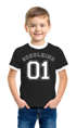 Kinder T-Shirt Jungen Schulkind 01 Collegestil Geschenk zur Einschulung 2026 Schulanfang Moonworks®preview