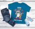 Kinder T-Shirt Jungen Schulkind Waschbär Tiermotiv Goodbye Kindergarten Geschenk zur Einschulung 2025 Schulanfang Moonworks®preview