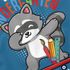 Kinder T-Shirt Jungen Schulkind Waschbär Tiermotiv Goodbye Kindergarten Geschenk zur Einschulung 2025 Schulanfang Moonworks®preview