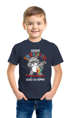 Kinder T-Shirt Jungen Schulkind Waschbär Tiermotiv Goodbye Kindergarten Geschenk zur Einschulung 2026 Schulanfang Moonworks®preview