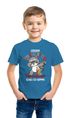Kinder T-Shirt Jungen Schulkind Waschbär Tiermotiv Goodbye Kindergarten Geschenk zur Einschulung Schulanfang Moonworks®preview