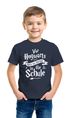 Kinder T-Shirt Jungen Vor muss ich erstmal zur Schule Zauberer lustiges Motiv Geschenk zur Einschulung 2025 Schulanfang Moonworks®preview