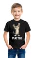 Kinder T-Shirt Katze mit Name – personalisiertes Shirt für Jungen – Lustiges Katzenmotiv– Geschenk zum Geburtstag oder Schule Moonworks®preview