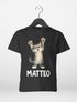 Kinder T-Shirt Katze mit Name – personalisiertes Shirt für Jungen – Lustiges Katzenmotiv– Geschenk zum Geburtstag oder Schule Moonworks®preview