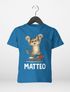 Kinder T-Shirt Katze mit Name – personalisiertes Shirt für Jungen – Lustiges Skateboard-Motiv – Geschenk zum Geburtstag oder Schule Moonworks®preview