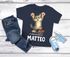 Kinder T-Shirt Katze mit Name – personalisiertes Shirt für Jungen – Lustiges Skateboard-Motiv – Geschenk zum Geburtstag oder Schule Moonworks®preview