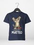 Kinder T-Shirt Katze mit Name – personalisiertes Shirt für Jungen – Lustiges Skateboard-Motiv – Geschenk zum Geburtstag oder Schule Moonworks®preview