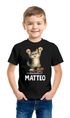 Kinder T-Shirt Katze mit Name – personalisiertes Shirt für Jungen – Lustiges Skateboard-Motiv – Geschenk zum Geburtstag oder Schule Moonworks®preview